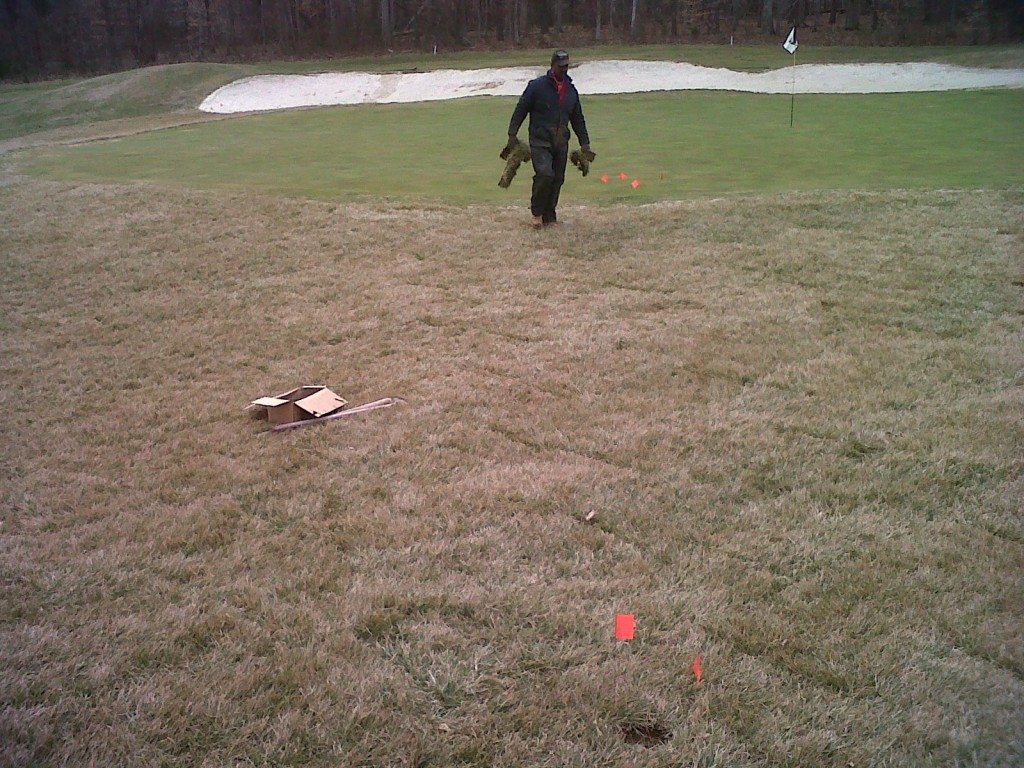 Keswick Hall - Golf Course Sod Placement (3) 03-04-11