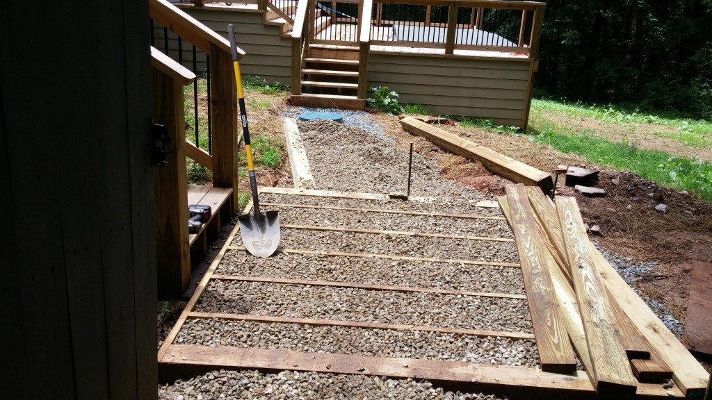 Charlottesville Hardscaping Services - Project in Progress