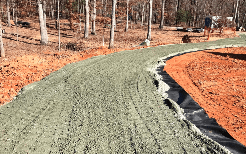 Central Virginia Driveways with Geotextile Fabric Reynolds Contracting