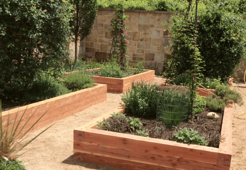 Raised garden bed image