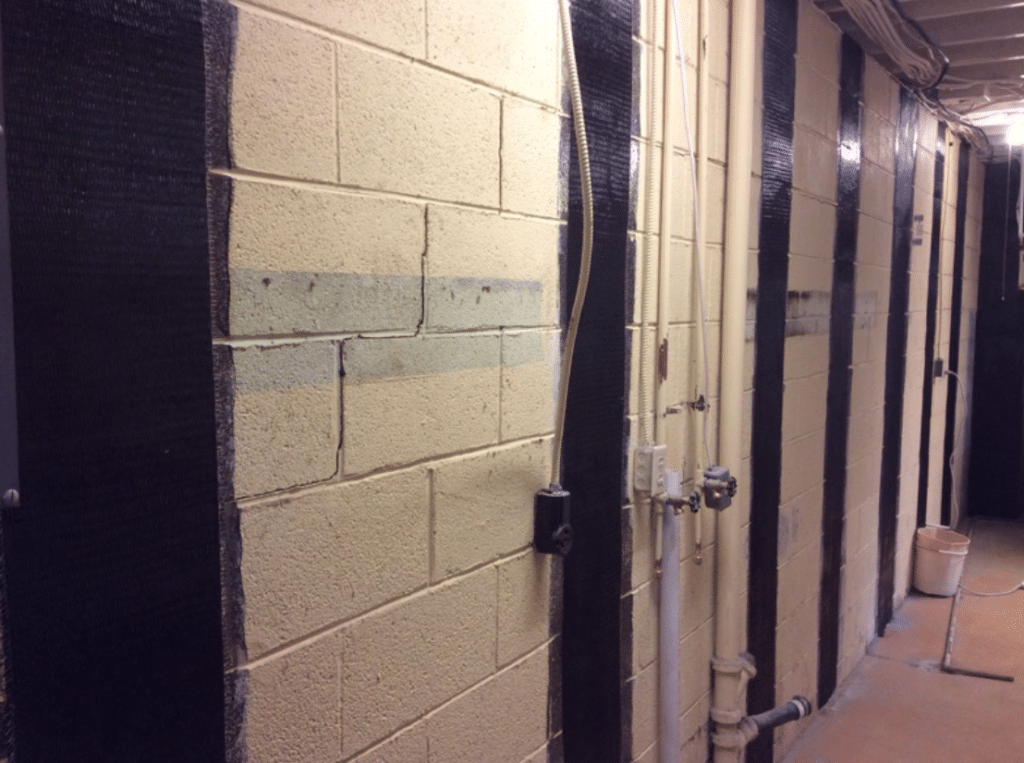 Picture of Carbon Fiber Basement Wall Reinforcement